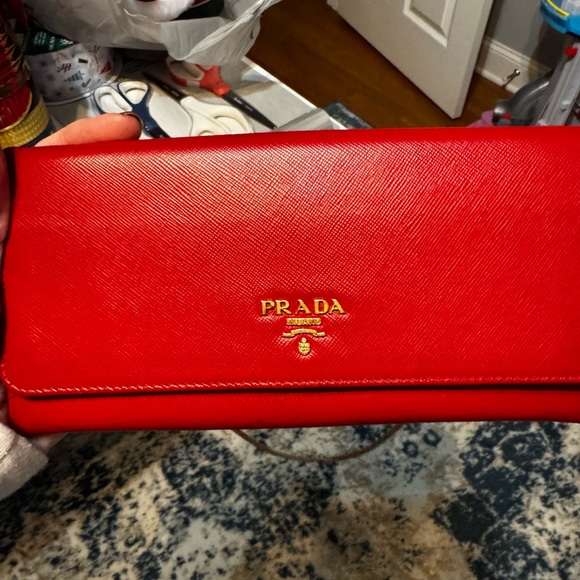 ❤️PRADA Red Saffiano Leather Wallet❤️ - Picture 7 of 8